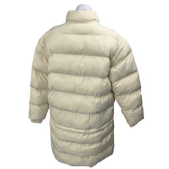Lego x Target Cream Long Sleeve Colorblock Full Zip Long Quilted Puffer Jacket S - Picture 3 of 6